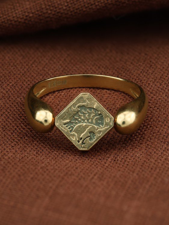Кольцо из зелёного золота