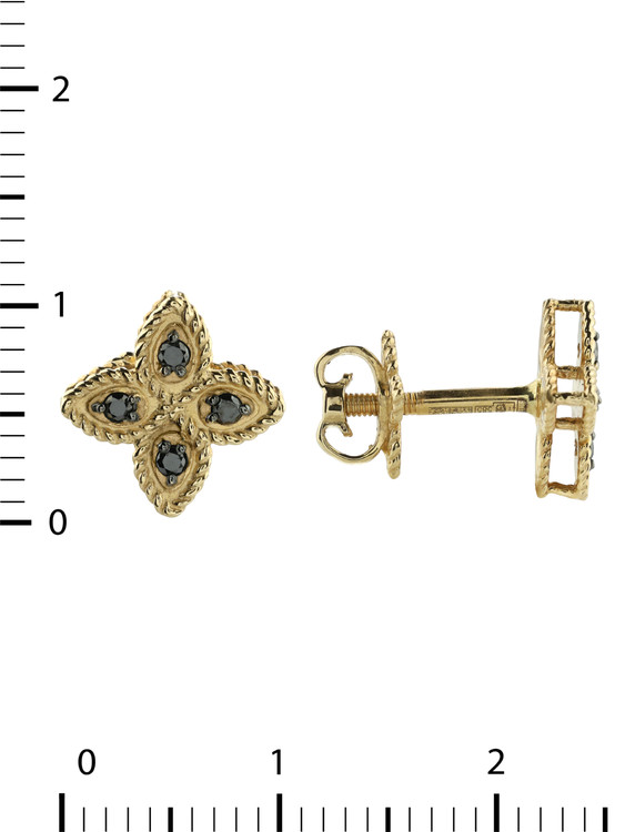 Серьги из лимонного золота c бриллиантами