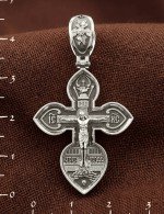 Крест из белого золота 585 пробы