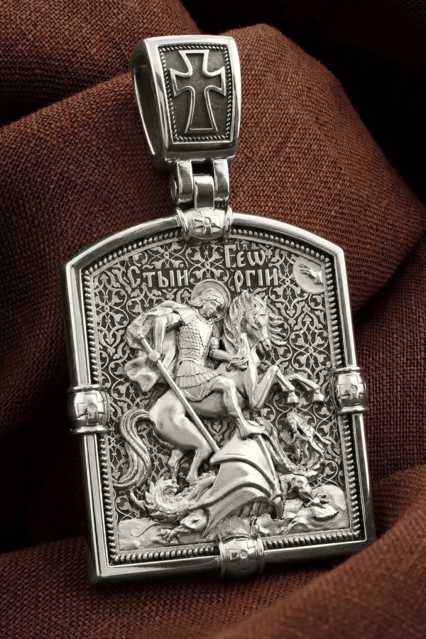 Образок из белого золота