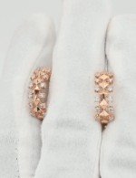 Серьги из золота 585 пробы c бриллиантами