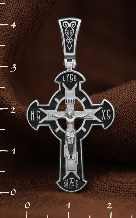 Крест из белого золота