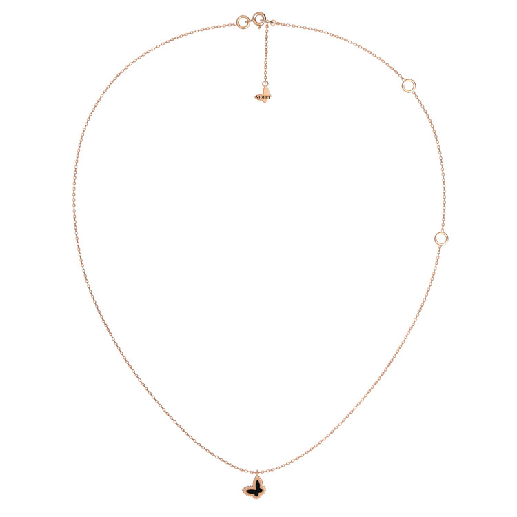 Колье из золота c ониксом