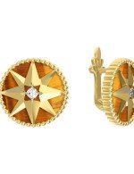 Серьги из лимонного золота 585 пробы