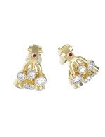 Серьги из лимонного золота 585 пробы