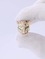 Подвеска из лимонного золота 585 пробы c изумрудом