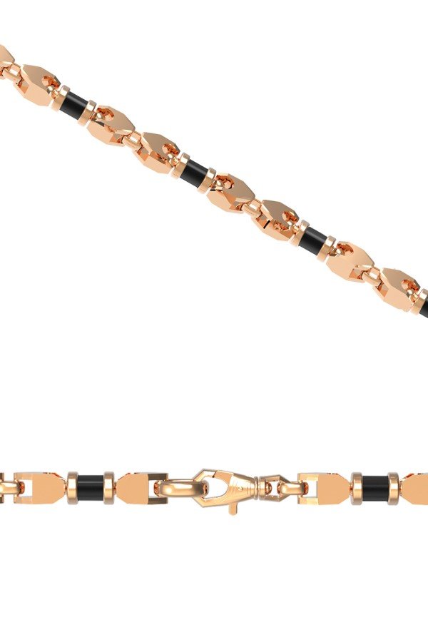 Цепь из золота c ониксом