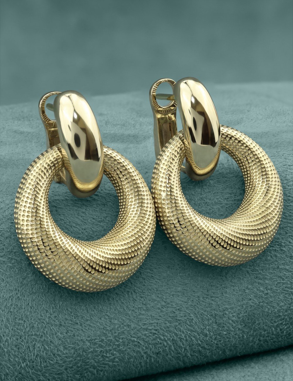 Серьги из лимонного золота 585 пробы
