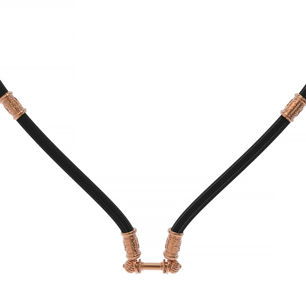 Шнурок шёлковый из золота c шёлковым шнурком