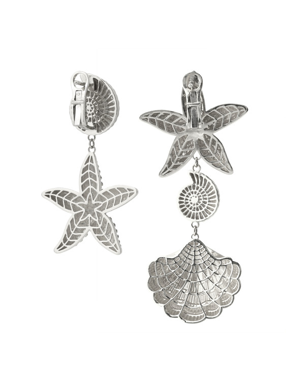 Серьги из белого золота