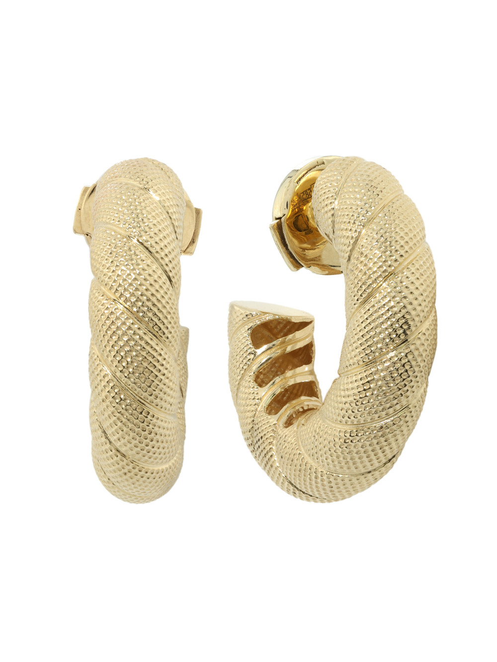 Серьги из лимонного золота