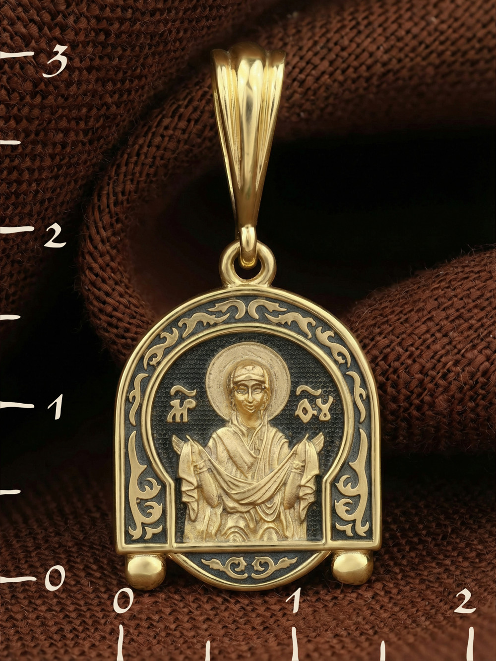 Образок из лимонного золота