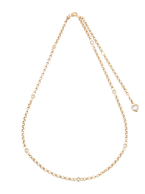 Цепь из золота c фианитом