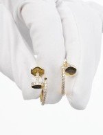 Серьги из лимонного золота c бриллиантами