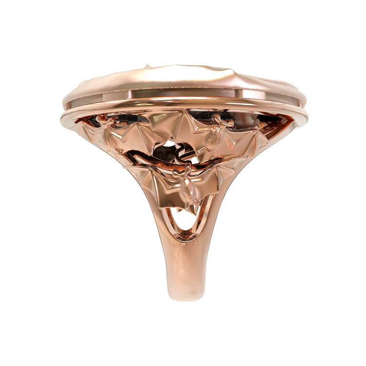 Кольцо из золота c эмалью и ониксом