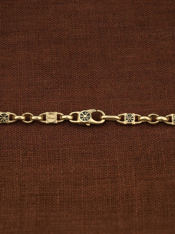 Цепь из лимонного золота c эмалью