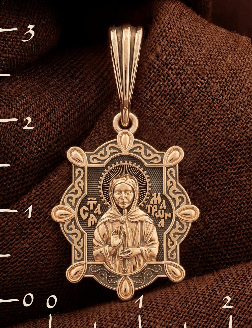 Образок из золота 585 пробы