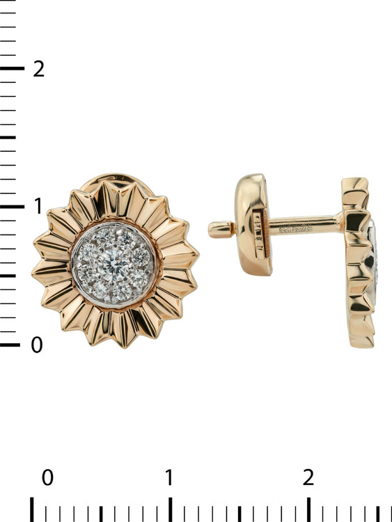 Серьги из золота c бриллиантами