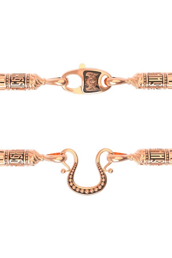 Шнурок шёлковый из золота c шёлковым шнурком