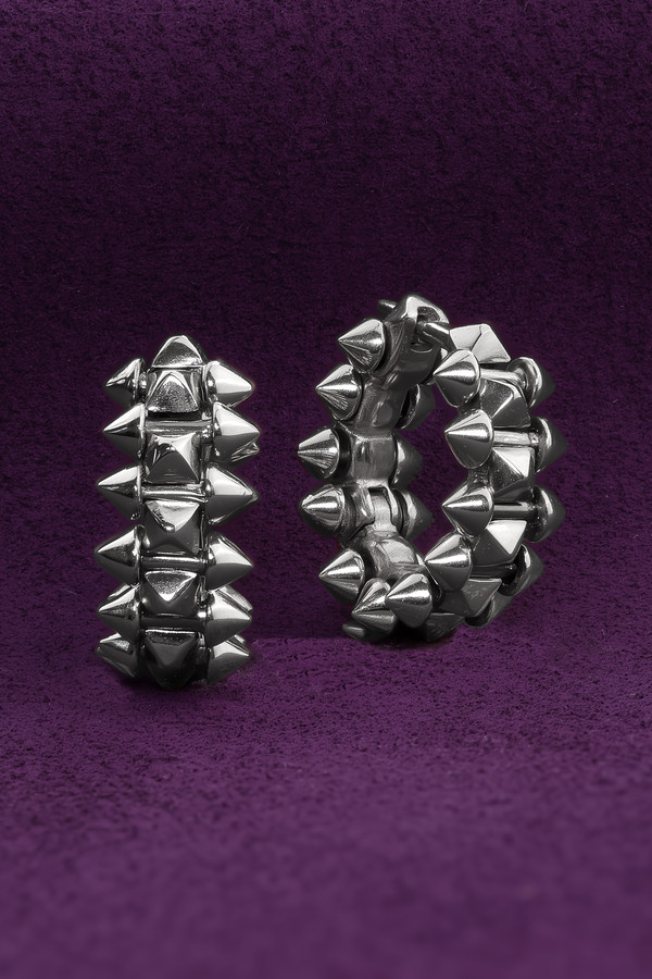 Серьги из белого золота