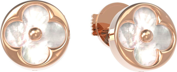Серьги из золота c перламутром