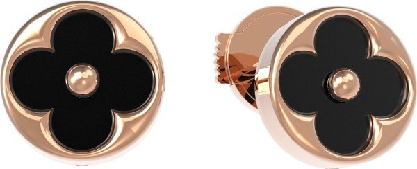 Серьги из золота 585 пробы c ониксом