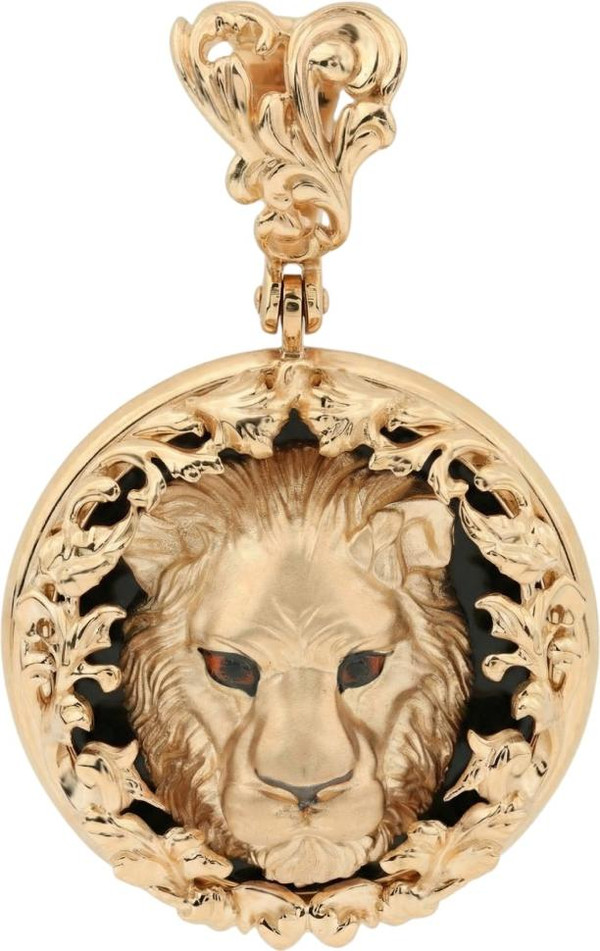 Подвеска из золота c эмалью и ониксом