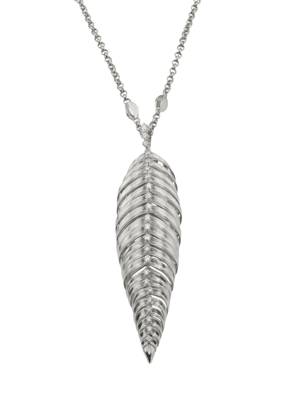 Колье из белого золота c бриллиантами