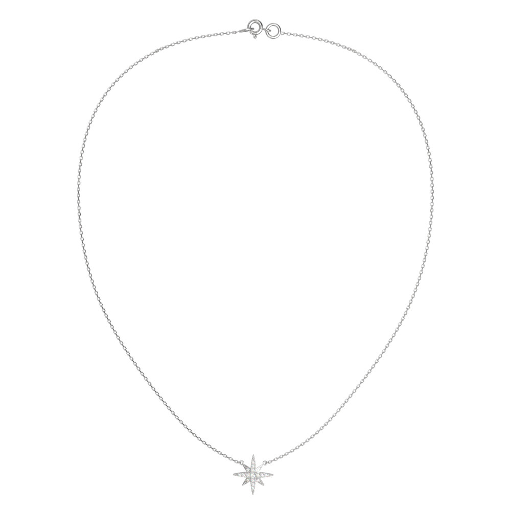 Колье из белого золота c бриллиантами