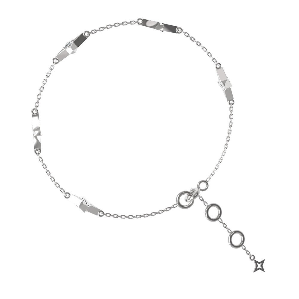 Браслет из белого золота c бриллиантами