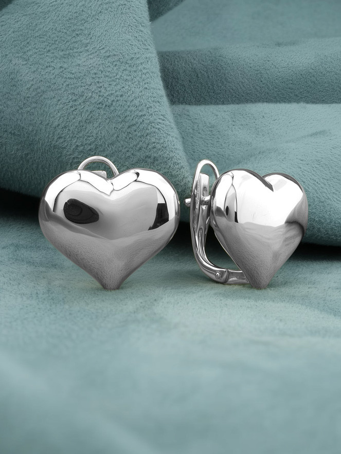 Серьги из белого золота