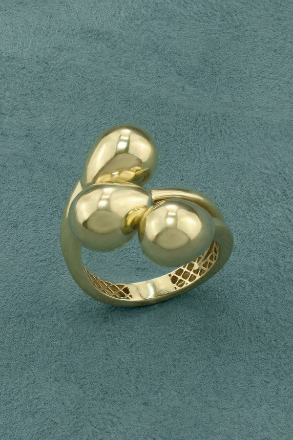 Кольцо из лимонного золота