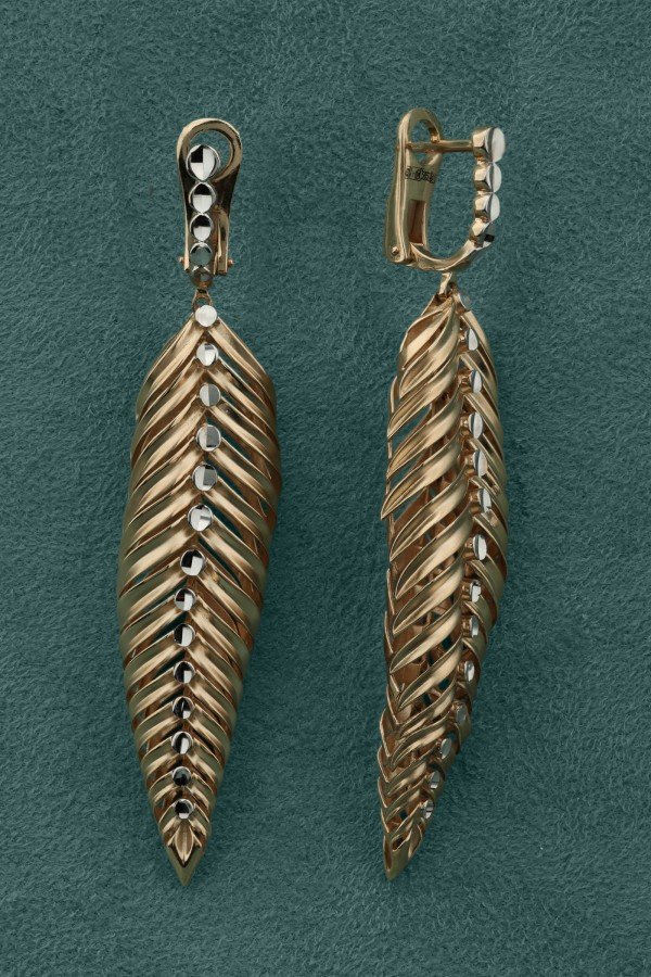 Серьги из золота 585 пробы