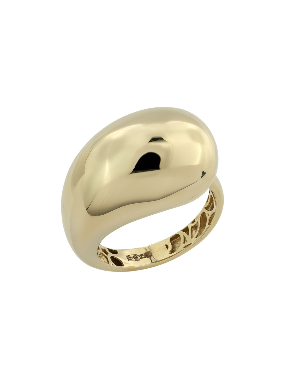 Кольцо из лимонного золота