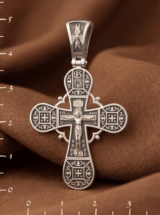Крест из белого золота