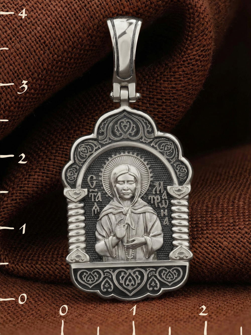 Образок из белого золота