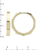 Серьги из лимонного золота 585 пробы