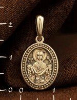 Образок из лимонного золота 585 пробы