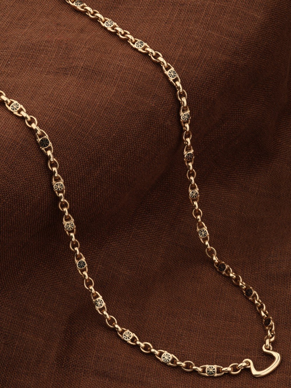 Цепь из золота c эмалью