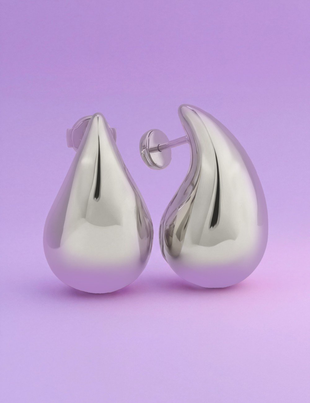 Серьги из белого золота 585 пробы