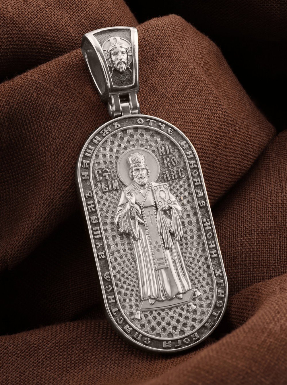 Образок из белого золота