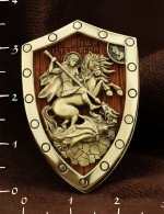 Образок из лимонного золота 585 пробы c деревом груши