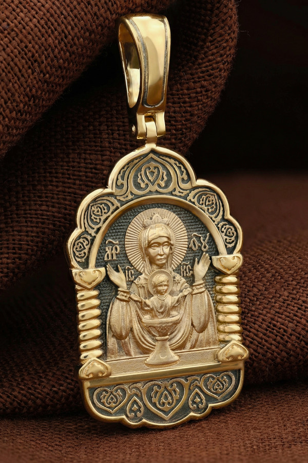 Образок из лимонного золота