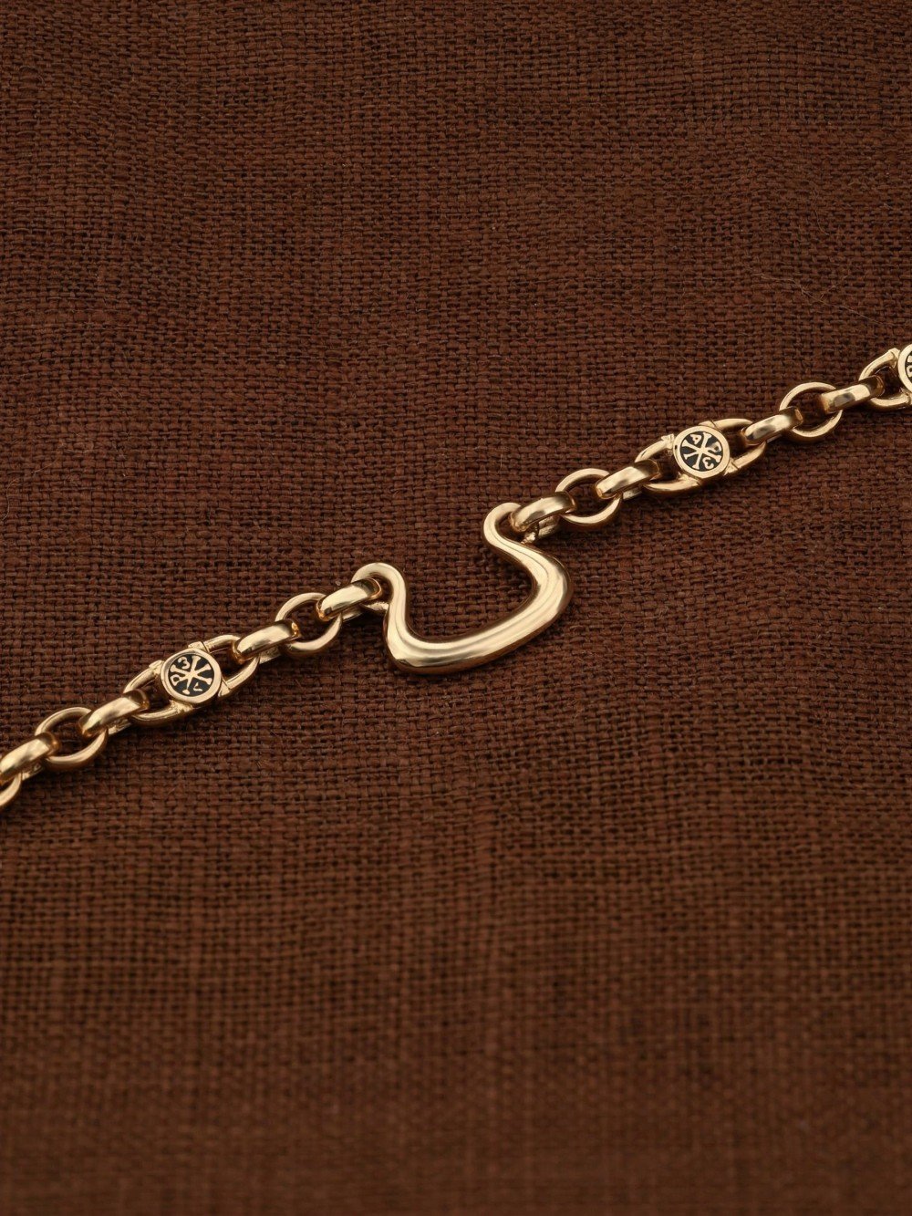 Цепь из золота c эмалью