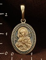 Образок из лимонного золота 585 пробы