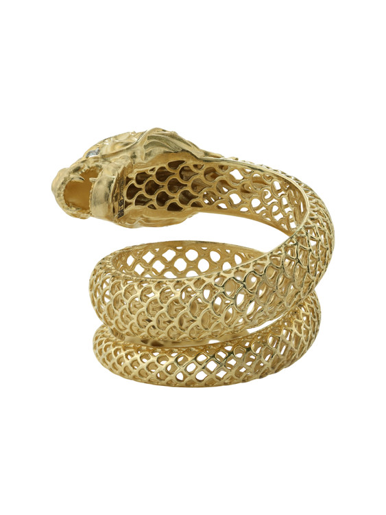 Кольцо из лимонного золота c бриллиантами