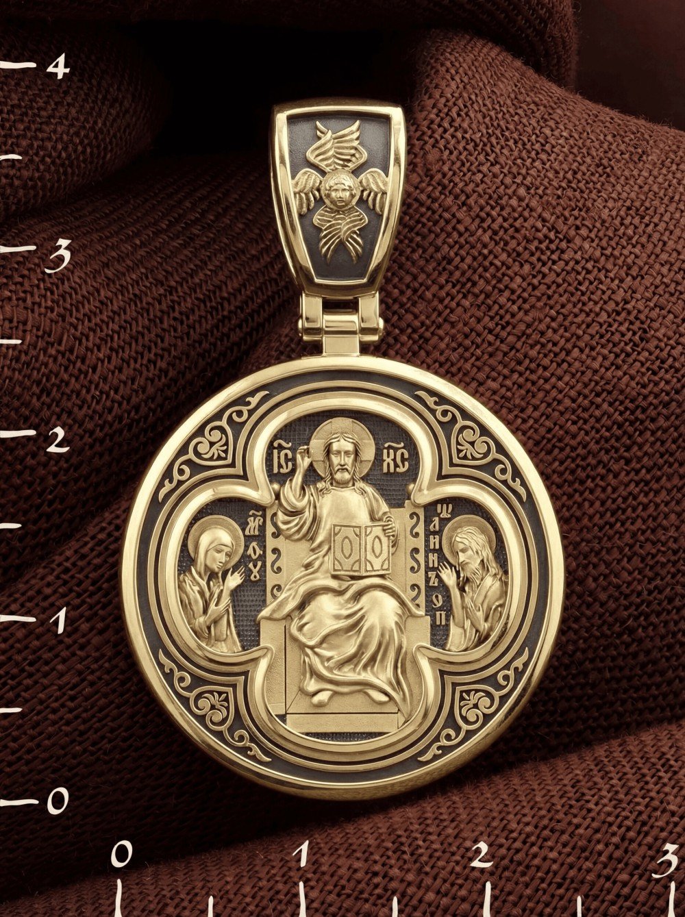 Образок из лимонного золота