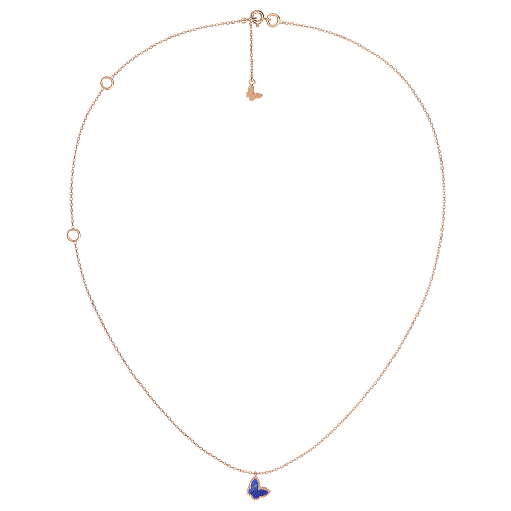 Колье из золота c лазуритом