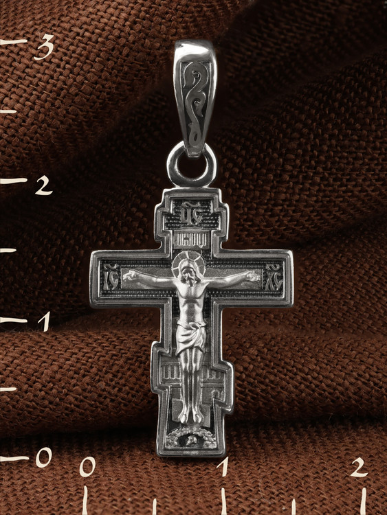 Крест из белого золота