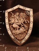 Образок из золота 585 пробы c деревом груши